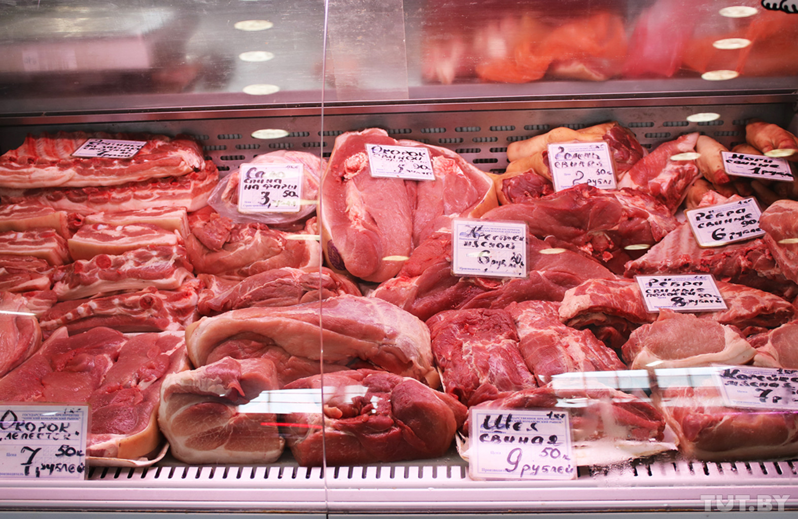 Мясные продукты на рынке