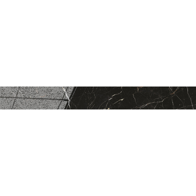 Керамогранит ATLAS CONCORDE Allure Imperial Black Listello 7,2x59 Полуматовая