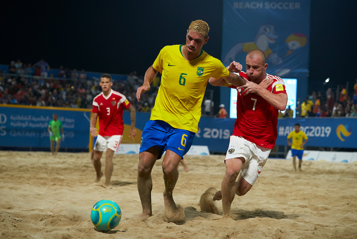 Brazil 9 : 3 Russia. Beach soccer - online-translation match 16.10.19 - World Beach Games, World Beach Games 2019. Men
