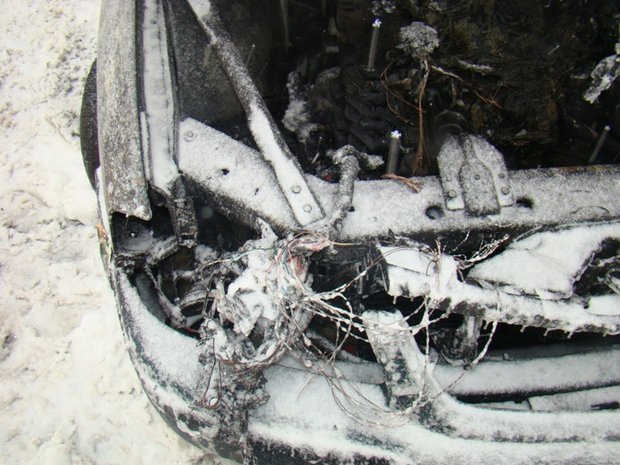 17 января в центре Минска загорелась Chevrolet Impala