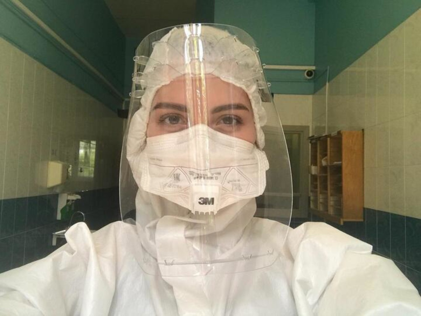 Дарья Чехова во время работы в пандемию в 10 больнице Минска, ноябрь 2020 года. Фото: Instagram Дарьи Чеховой
