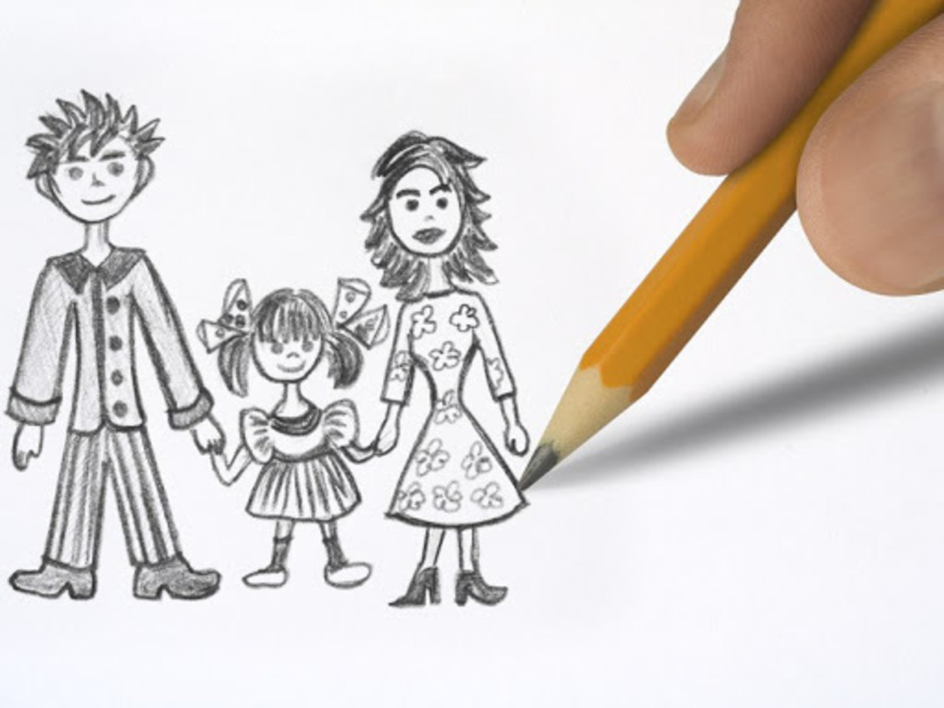 Теста подростки о родителях. Семья рисунок. Семейный рисунок карандашом. Рисунок про семью карандашом. Детские рисунки семьи.
