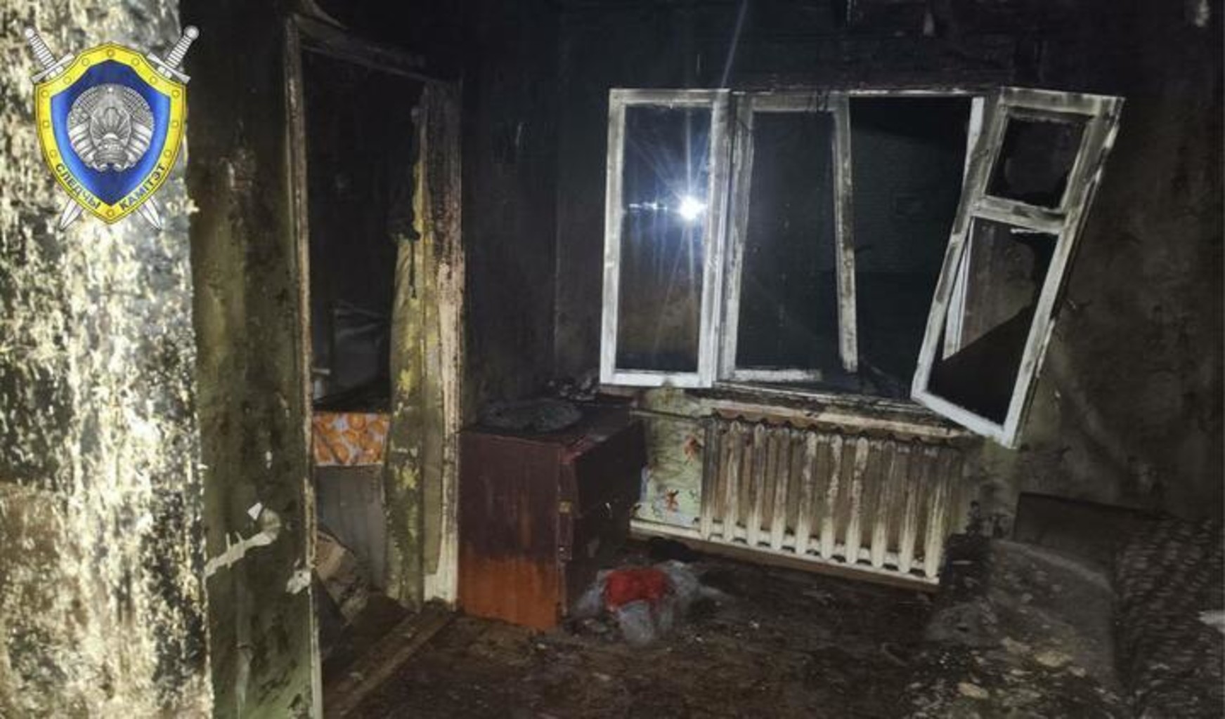 Последствия пожара в Мстиславском районе. 16 января 2024 года. Фото: СК