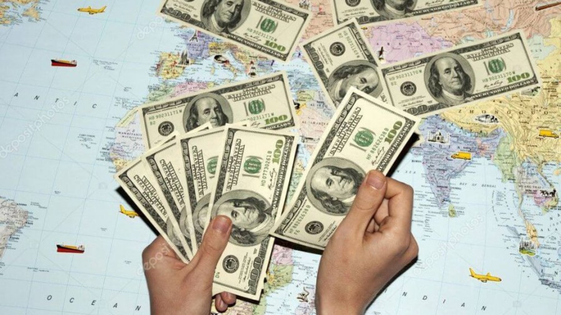 Движение иностранной валюты