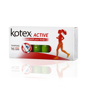Kotex Active super Тампоны 16 шт тампоны kotex котекс active super 16 шт
