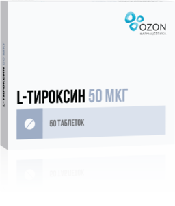 L-Тироксин Озон Таблетки 50 мкг 50 шт