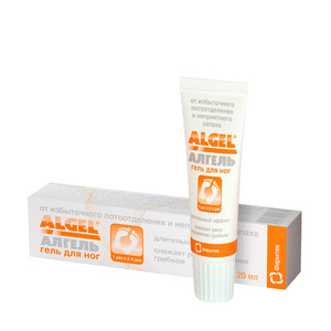 Algel Гель для ног 20 мл дезодорант гель algel гель для ног от избыточного потоотделения и неприятного запаха