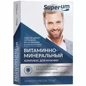 Superum Витаминно-минеральный комплекс для мужчин Капсулы массой 775 мг 30 шт