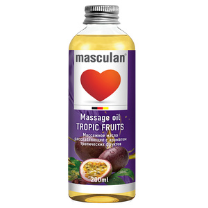 Masculan массажное Масло расслаюляющее с ароматом тропических фруктов 200 мл
