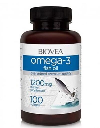 Biovea Омега-3 Рыбий жир 1200 мг Капсулы 100 шт