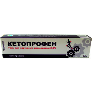 Кетопрофен-тфф Гель 2,5 % 100 г кетопрофен гель 5% туба 30 г