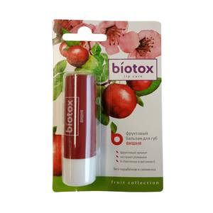 Biotox бальзам для губ вишня 4,5 г