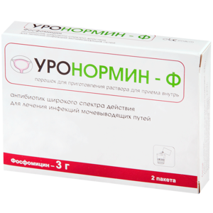 Уронормин-Ф Порошок для приготовления раствора для приема внутрь 3 г пакеты 2 шт
