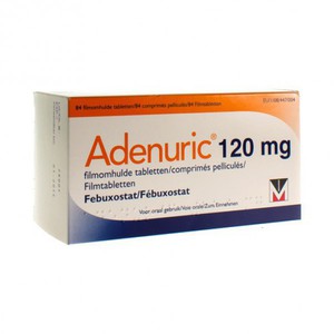 Аденурик Таблетки 120 мг 28 шт аденурик таб п о 80мг 28