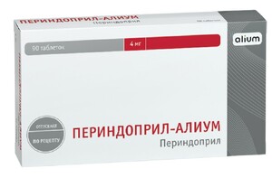 Периндоприл-Алиум Таблетки 4 мг 90 шт периндоприл таб 8мг 90