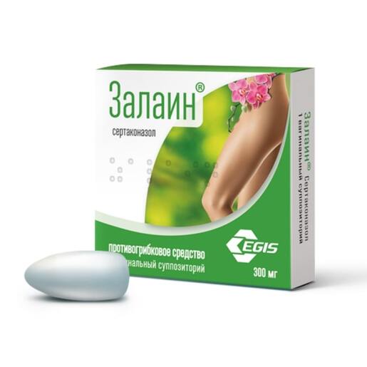 Залаин Суппозитории вагинальные 300 мг 1 шт