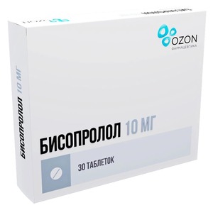 Бисопролол Озон Таблетки 10 мг 30 шт