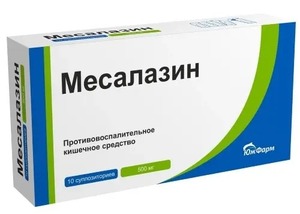 Месалазин Суппозитории ректальные 500 мг 10 шт