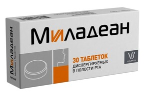 Миладеан Таблетки диспергируемые в полости рта 3 мг + 5 мг 30 шт