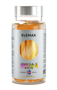 Elemax Оmega-3 Kids Капсулы жевательные со вкусом апельсина 90 шт капсула elemax бад к пище комплекс детский омега 3 с витамином е и д со вкусом апельсина 710 мг