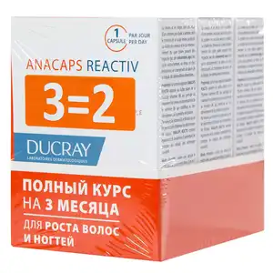 Ducray Anacaps Reactiv Капсулы для волос и кожи головы 90 шт