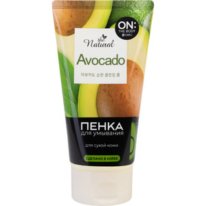 ON: The Body Natural Avocado Пенка для умывания с маслом авокадо и фруктовыми экстрактами 120 г пенка для умывания для сухой кожи on the body avocado 120 г