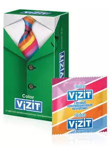 Vizit Презервативы цветные ароматизированные 12 шт
