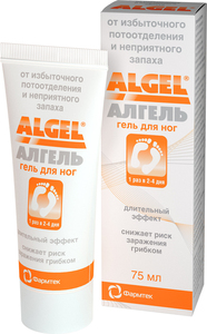 Algel Гель для ног 75 мл дезодорант гель algel гель для ног от избыточного потоотделения и неприятного запаха