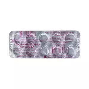 Глютаминовая кислота Таблетки 250 мг 10 шт