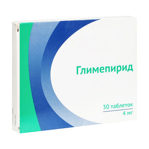 Глимепирид Озон Таблетки 4 мг 30 шт