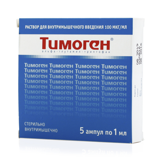 Тимоген Раствор для инъекций ампулы 0,01 % 1 мл 5 шт