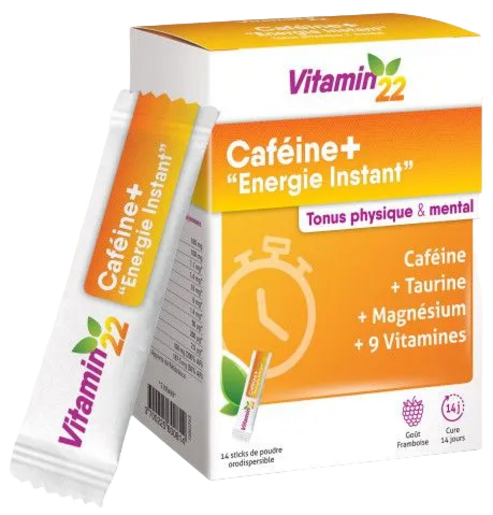 Unitex Vitamin 22 Кофеин+ Порошок для приготовления раствора для приема внутрь стик-пакеты 14 шт