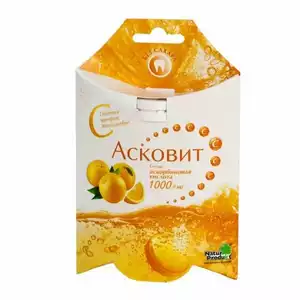 Асковит Таблетки шипучие апельсиновые 1000 мг 10 шт