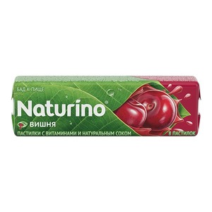 Naturino Пастилки с витаминами и натуральным соком вишни 33,6 г 8 шт
