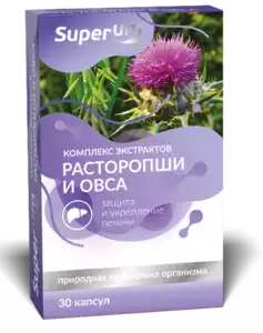 Superum комплекс экстрактов расторопши и овса Капсулы 30 шт