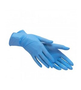 SFM Перчатки нитриловые голубые разме S (6-7) 100 шт