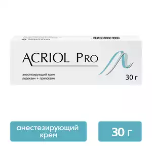 Акриол Про для обезболивания кожи при уколах 2.5 % + 2.5 % Крем 30 г