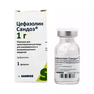 Цефазолин-Сандоз порошок для инъекций флакон 1г N1