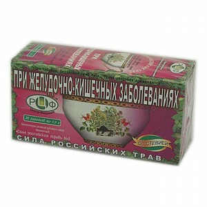 Сила Российских Трав № 05 фиточай со стевией при желудочно-кишечных заболеваниях 20 шт