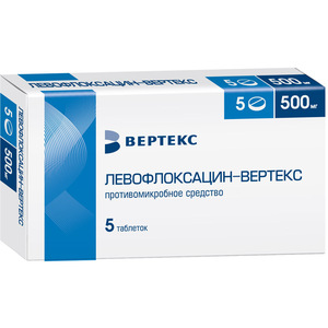 Левофлоксацин Верте Таблетки 500 мг 5 шт