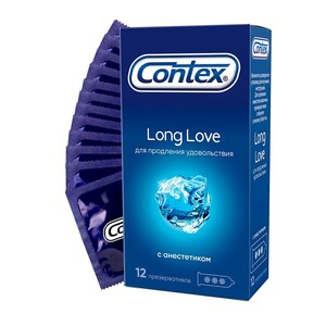 Contex Long Love Презервативы 12 шт ароматизатор contex play safe