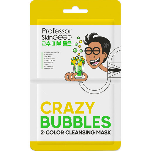 Professor SkinGood Crazy Bubbles 2 Color Cleansing Mask Пузырьковая маска двухцветная очищающая 1 шт