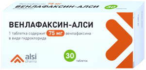 Венлафаксин Таблетки 75 мг 30 шт