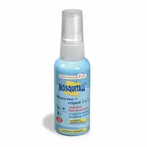Mosquitall молочко-спрей 2 в 1 защита для малышей от комаров 50 мл