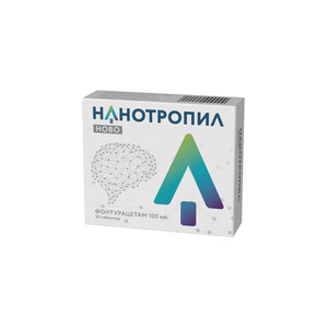 Нанотропил Ново Таблетки 100 мг 30 шт
