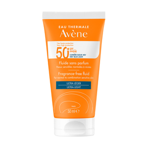 Avene флюид солнцезащитный без отдушек SPF50+ 50 мл флюид солнцезащитный для проблемной кожи spf 50 cleanance