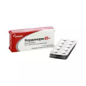 Кординорм таблетки покрытые пленочной оболочкой 10 мг 30 шт