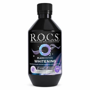 R.O.C.S. Black Edition Ополаскиватель для полости рта отбеливающий 250 мл