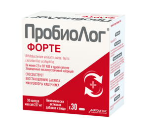 ПробиоЛог форте Капсулы 30 шт пробиотик в капсулах пробиолог форте 30 мл