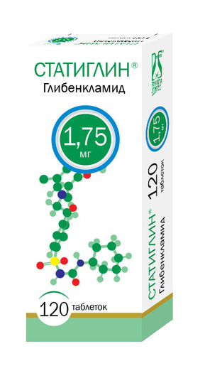 Статиглин таблетки 1,75 мг 120 шт